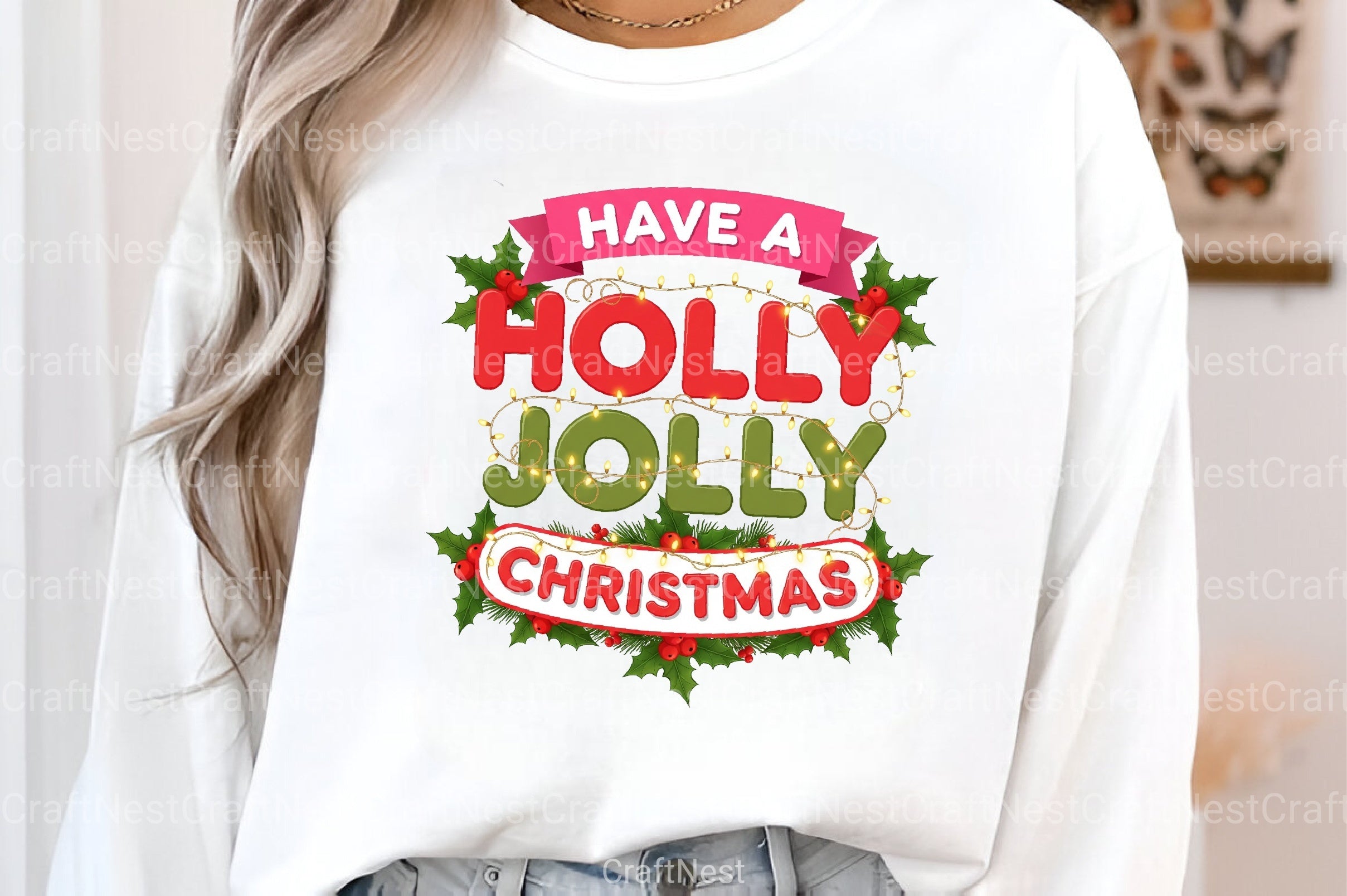 Holly Jolly Christmas Clipart Bundle - CraftNest - Digital Crafting and Art