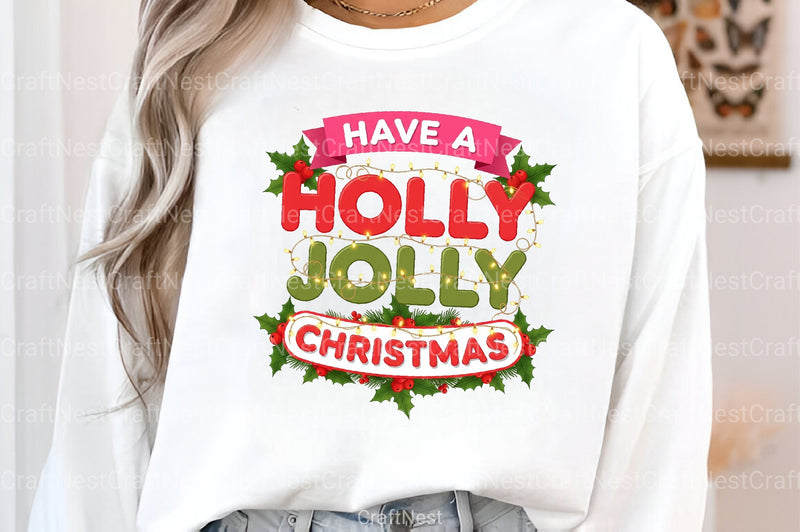 Holly Jolly Christmas Clipart Bundle - CraftNest - Digital Crafting and Art