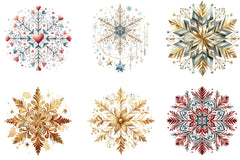 Christmas Snowflake Clipart Bundle - CraftNest - Digital Crafting and Art
