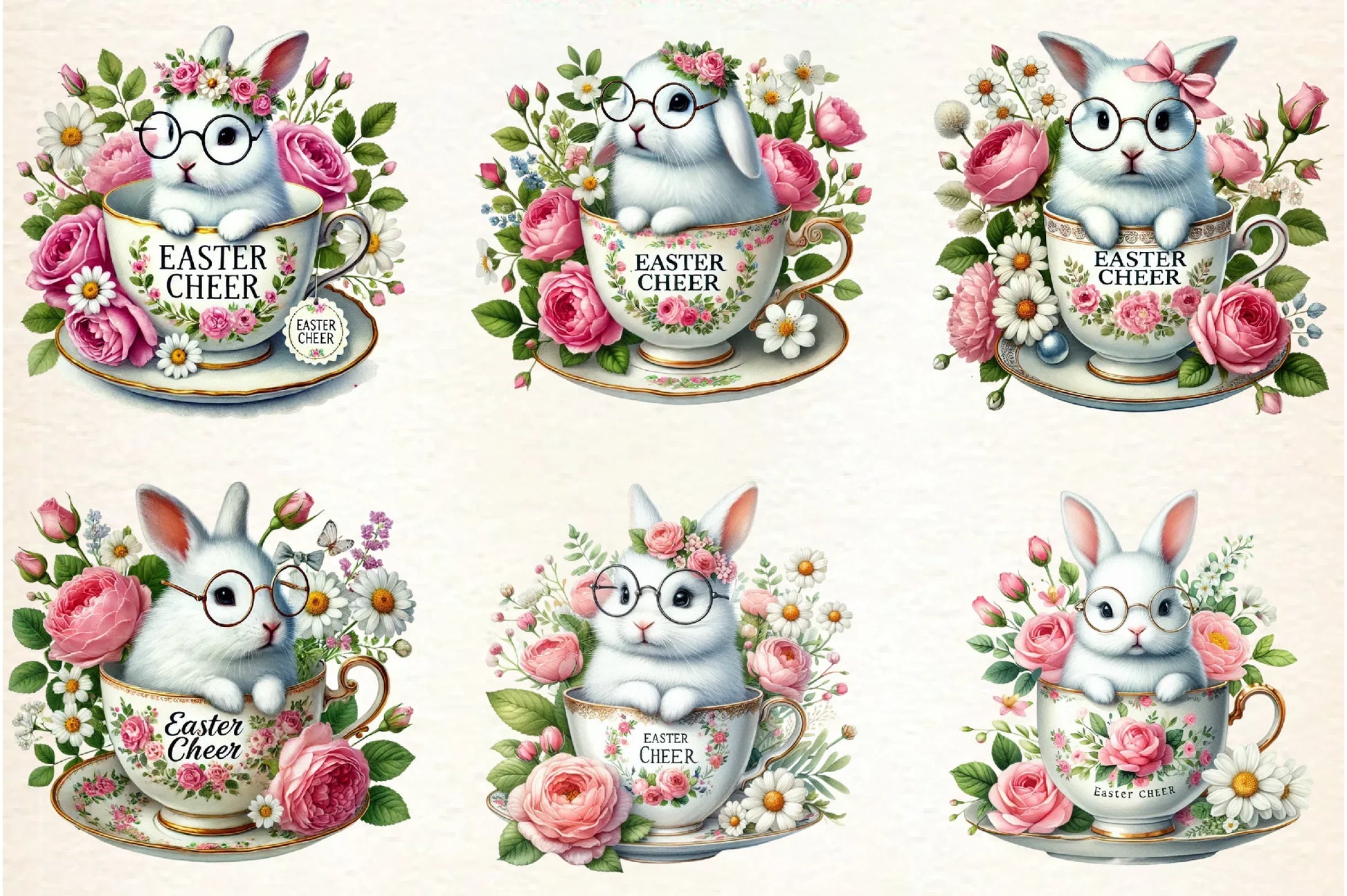 Easter Bunny Clipart Bundle - CraftNest - Digital Crafting and Art