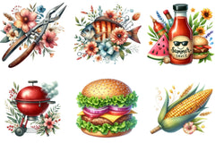 Summer Barbecue Day Clipart Bundle - CraftNest - Digital Crafting and Art