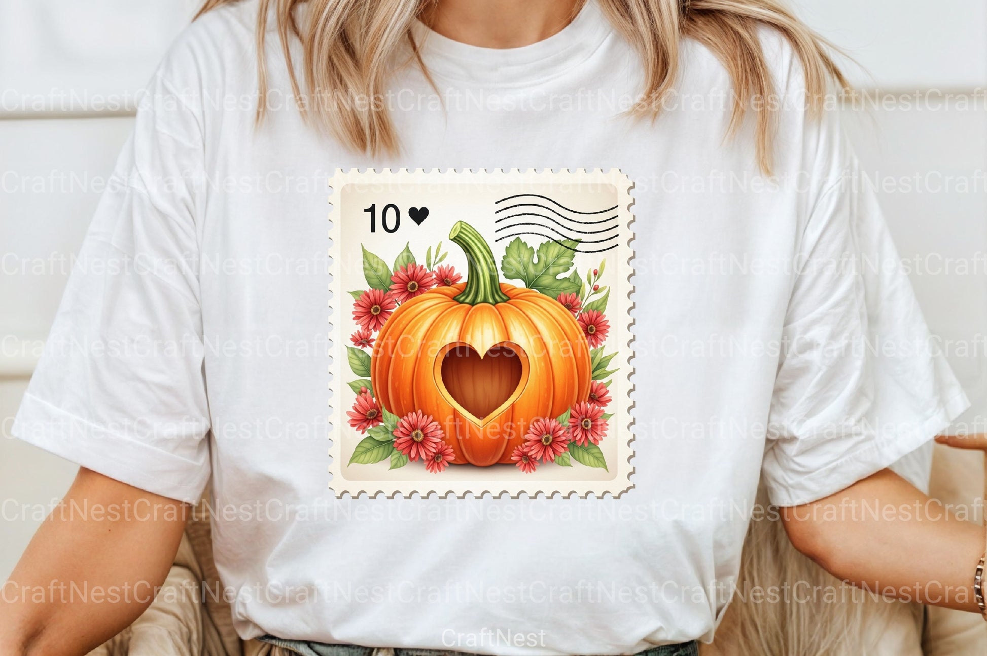 Pumpkin Postage Stamp Clipart Bundle 55 - CraftNest - Digital Crafting and Art
