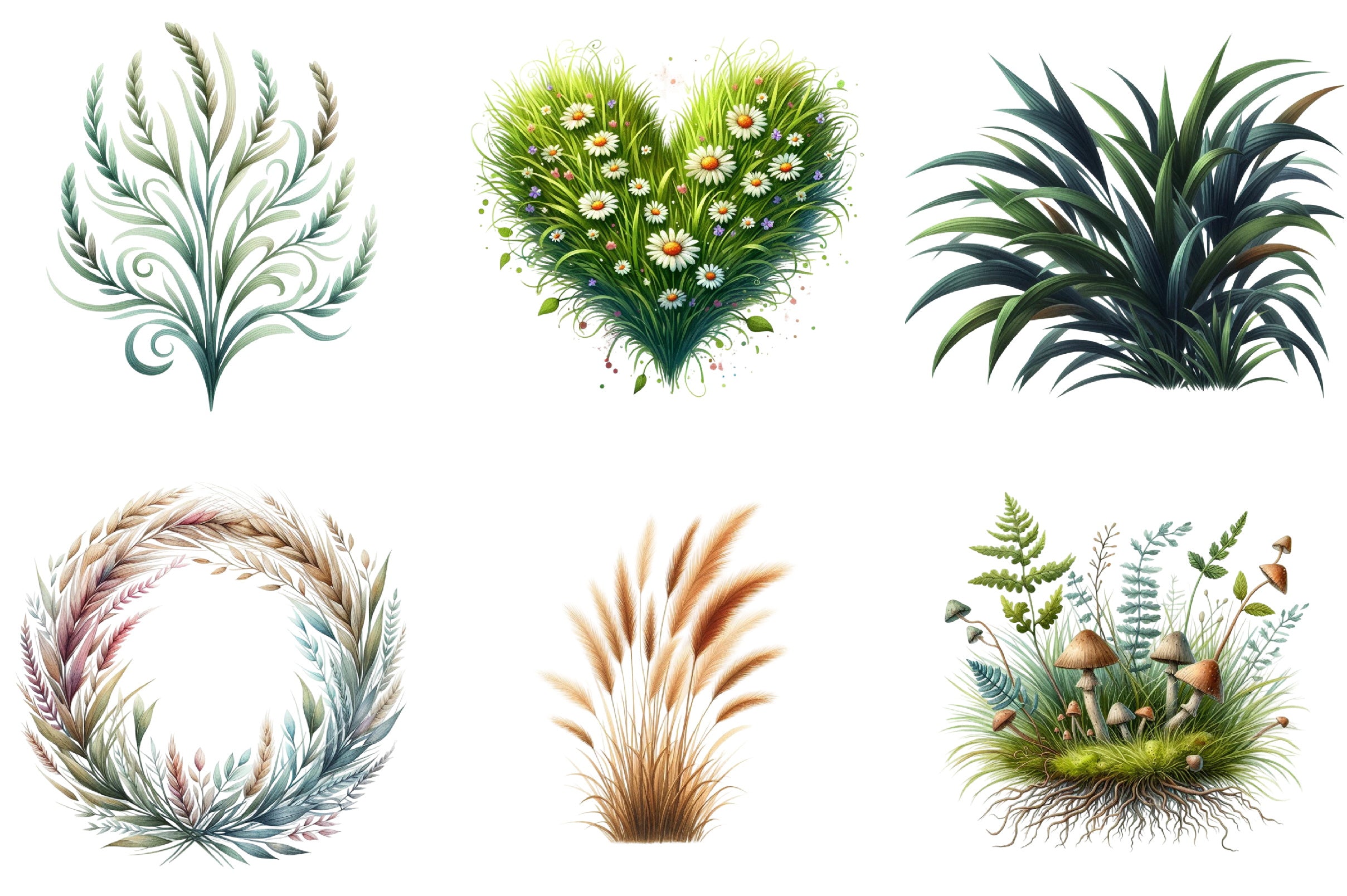 Grass Clipart Bundle