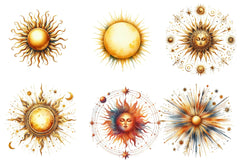 Sun Glow Clipart Bundle - CraftNest - Digital Crafting and Art