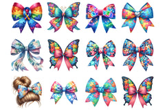 Autism Awareness Bow Clipart Bundle - CraftNest - Digital Crafting and Art