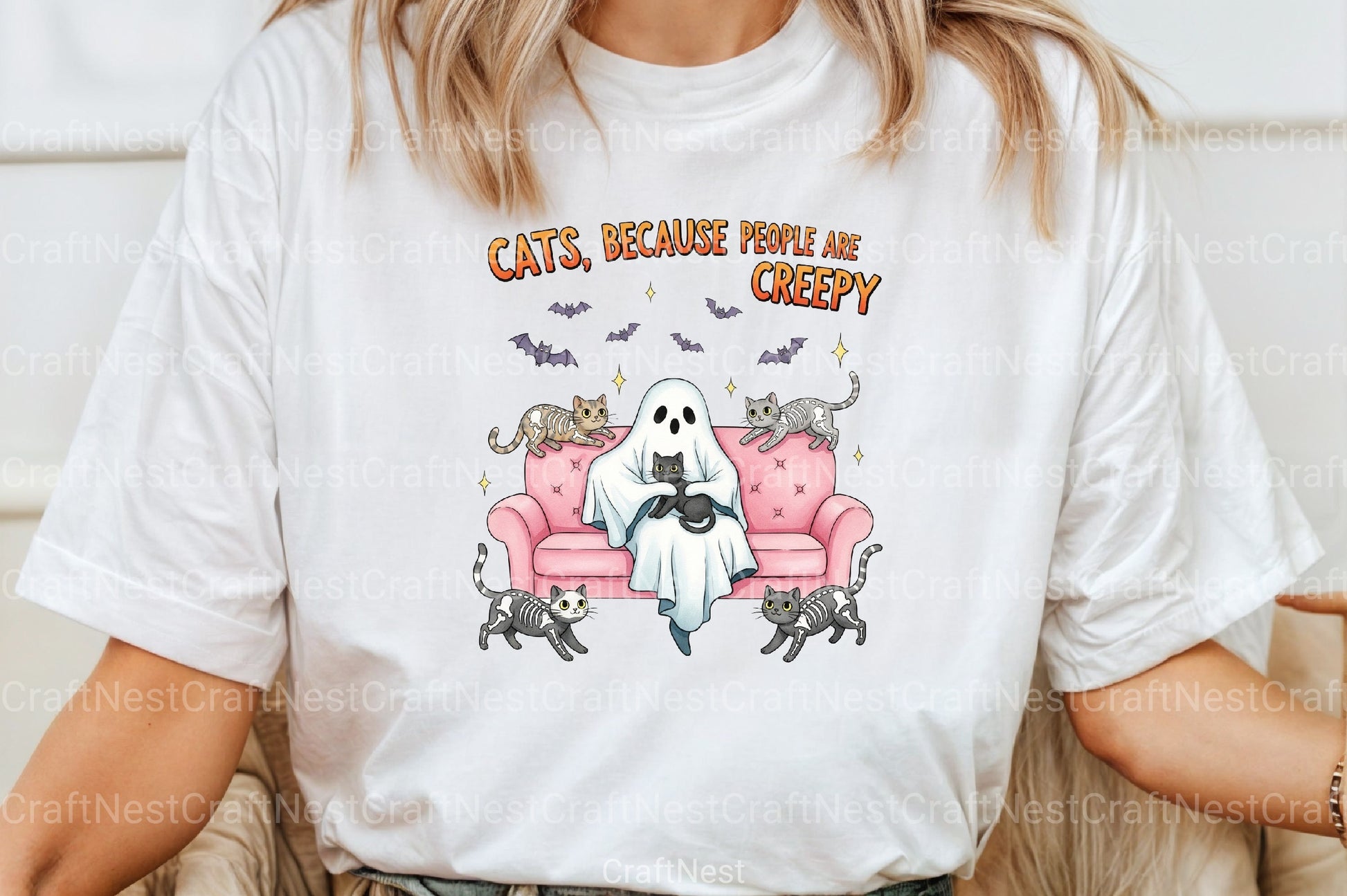 Creepy Cats & Skeleton Clipart Bundle - CraftNest - Digital Crafting and Art