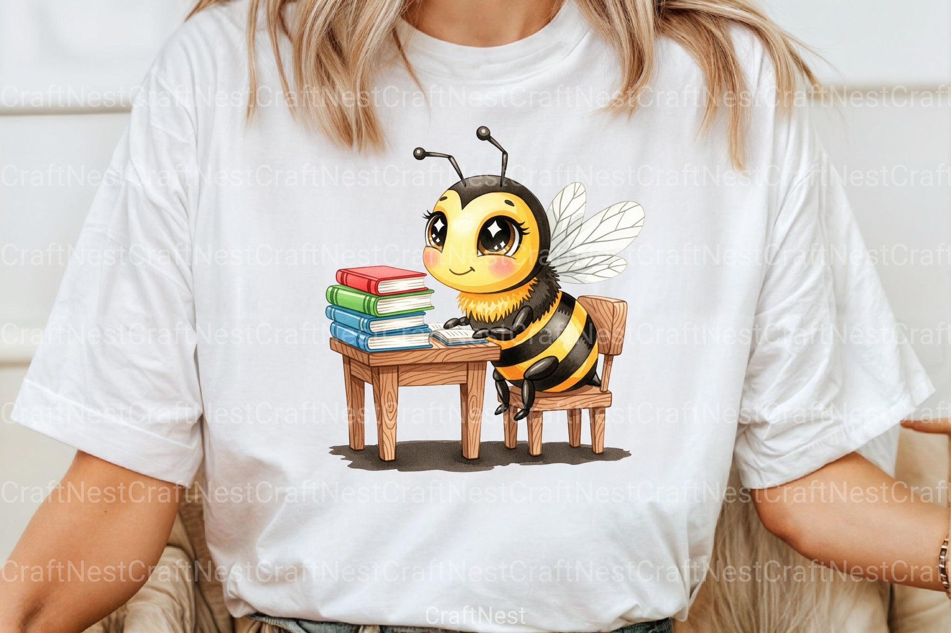 Back to School Bee Clipart Bundle 8 - CraftNest - Digital Crafting and Art