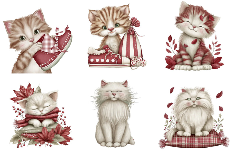 Thanksgiving Cat Clipart Design Bundle - CraftNest - Digital Crafting and Art