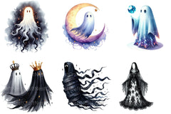 Enchanted Ghost Halloween Clipart Bundle 2 - CraftNest - Digital Crafting and Art