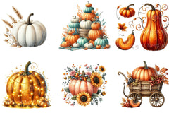 Autumn Pumpkin Clipart Bundle 77 - CraftNest - Digital Crafting and Art