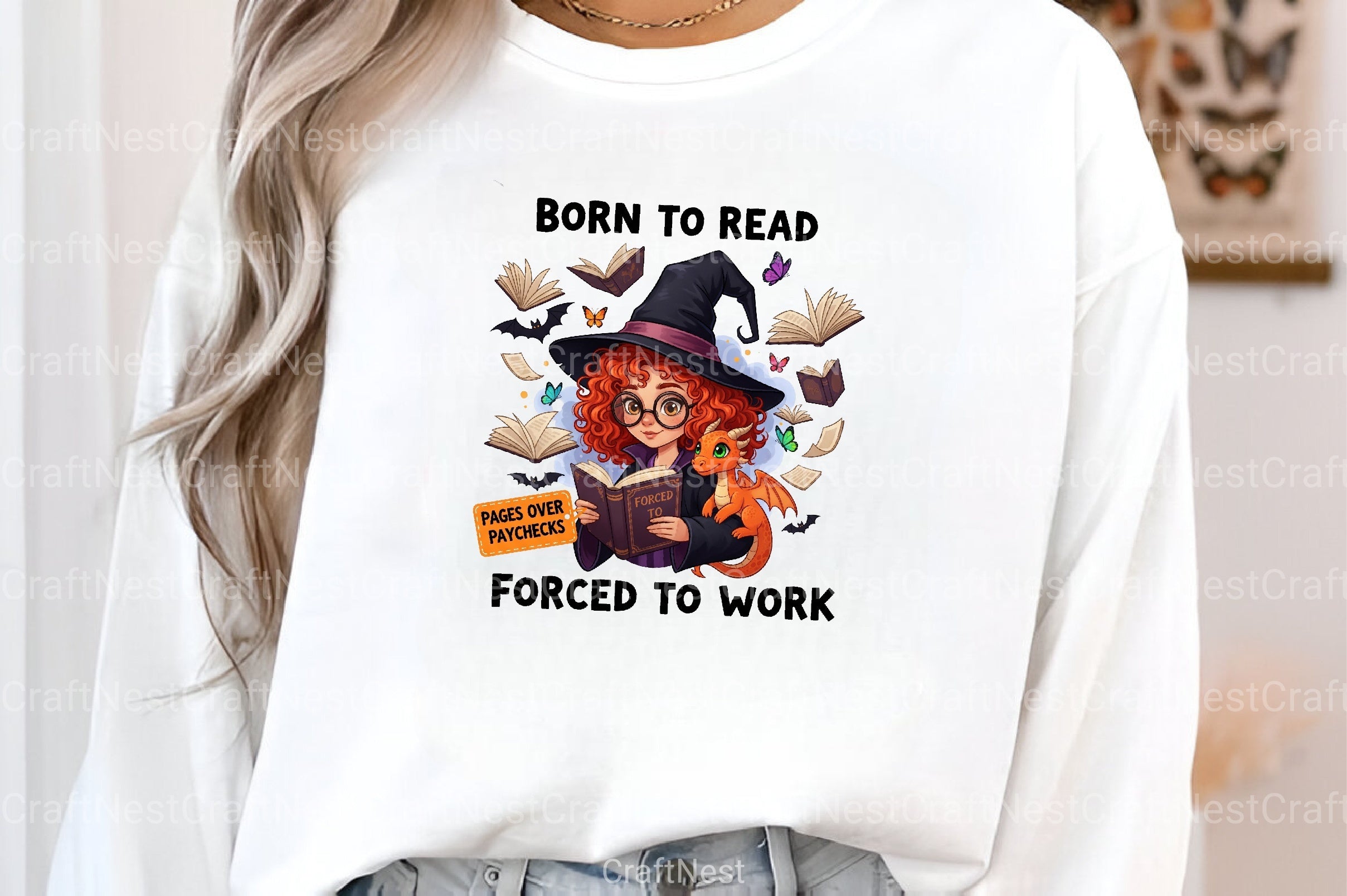 Born to Read Graphic Clipart Bundle - CraftNest - Digital Crafting and Art