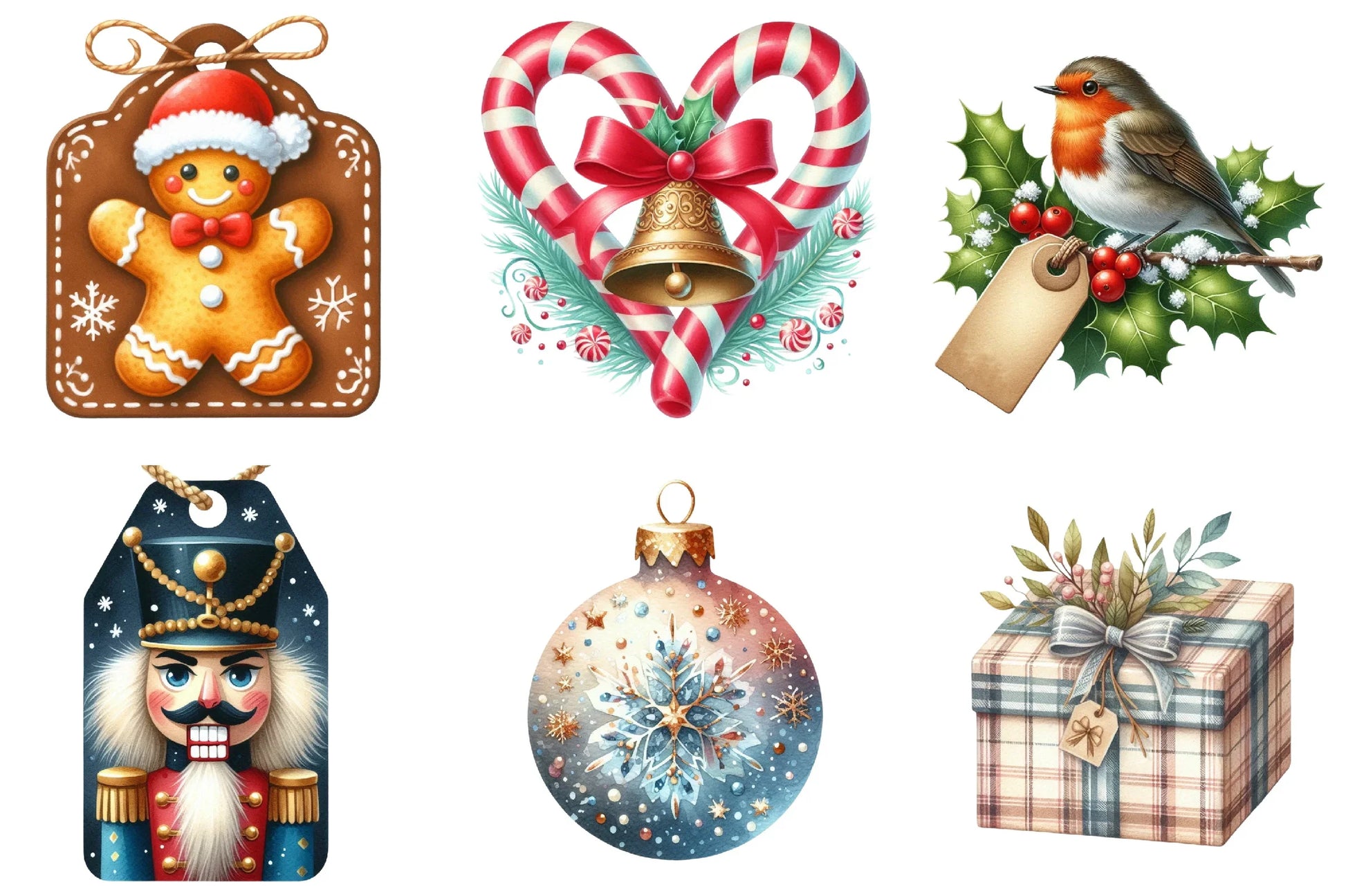 Christmas Gift Labels Clipart Bundle - CraftNest - Digital Crafting and Art