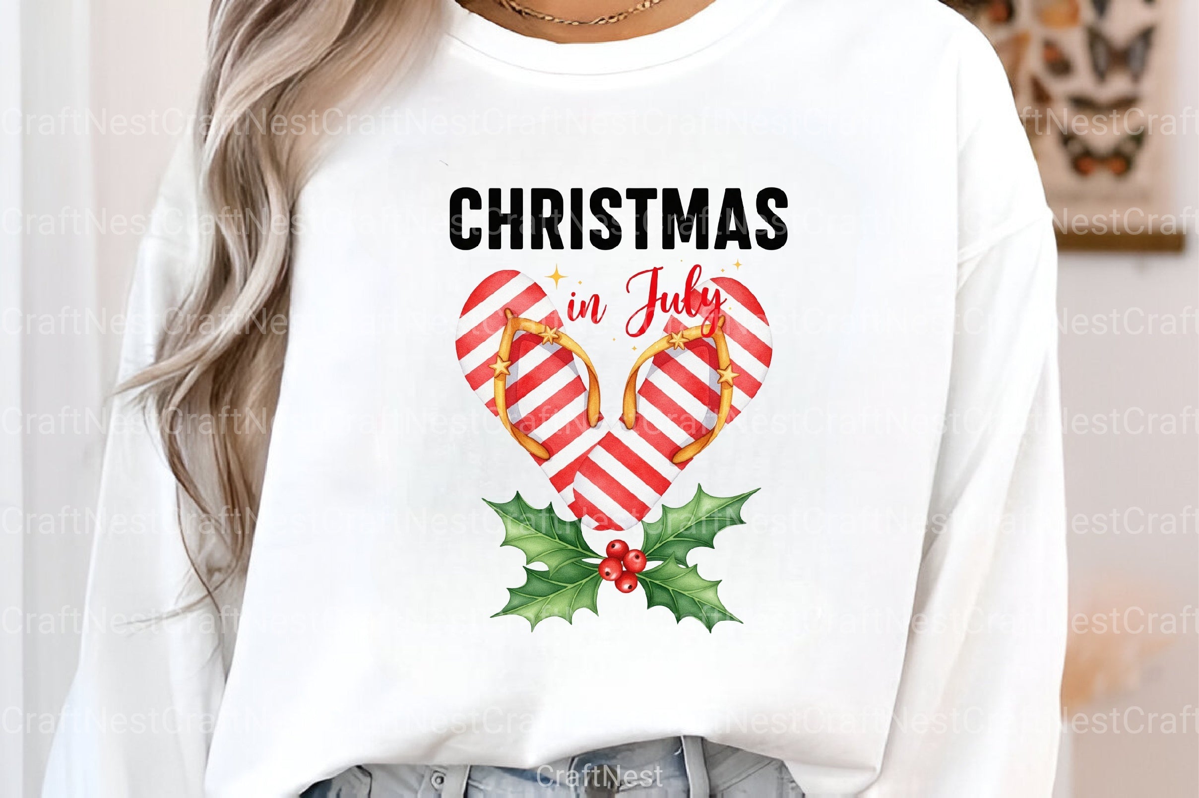 Christmas in July Funny Clipart Bundle 6 - CraftNest - Digital Crafting and Art