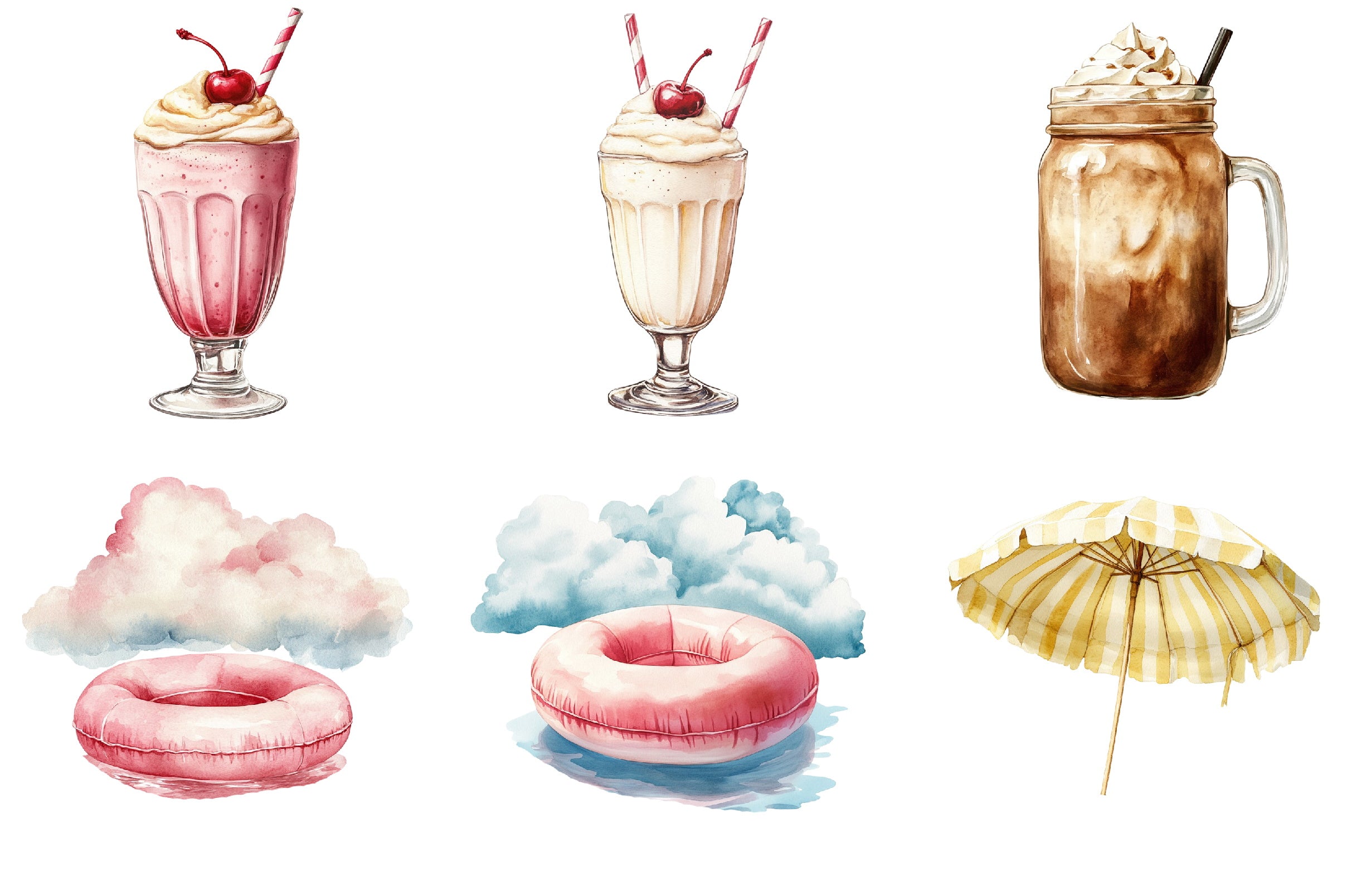 Creamy Summer Clipart Bundle