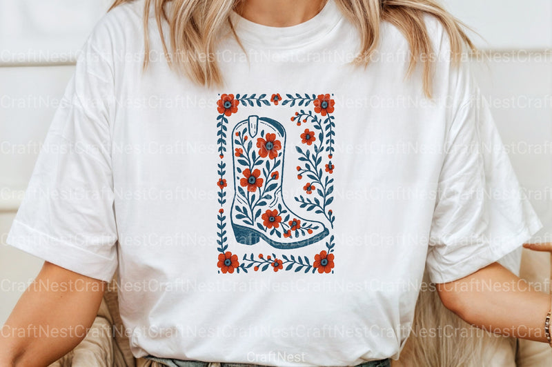 4th Cowgirl Boots Clipart Bundle - CraftNest - Digital Crafting and Art