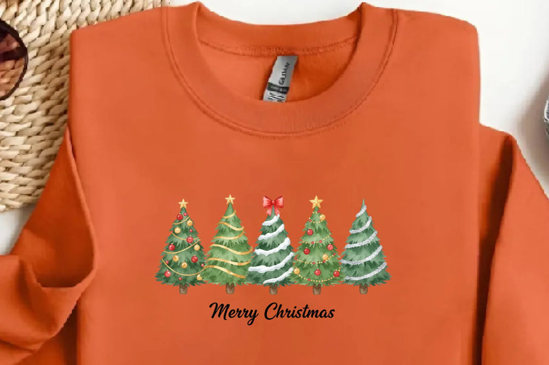 Merry Christmas Tree Clipart Bundle - CraftNest - Digital Crafting and Art