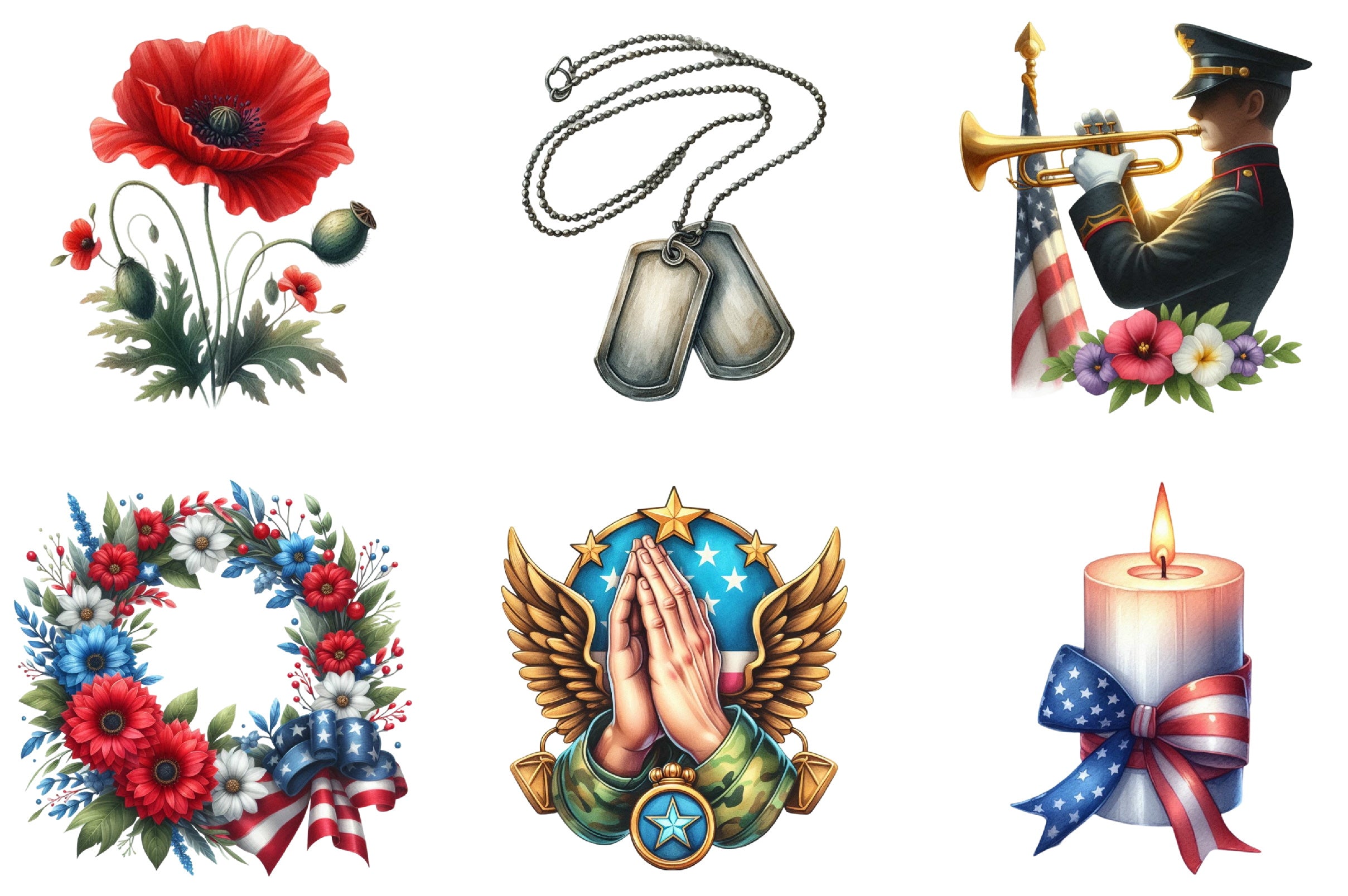 Honoring Heroes Clipart Bundle