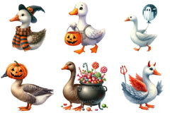 Goose Halloween Clipart Bundle 1 - CraftNest - Digital Crafting and Art