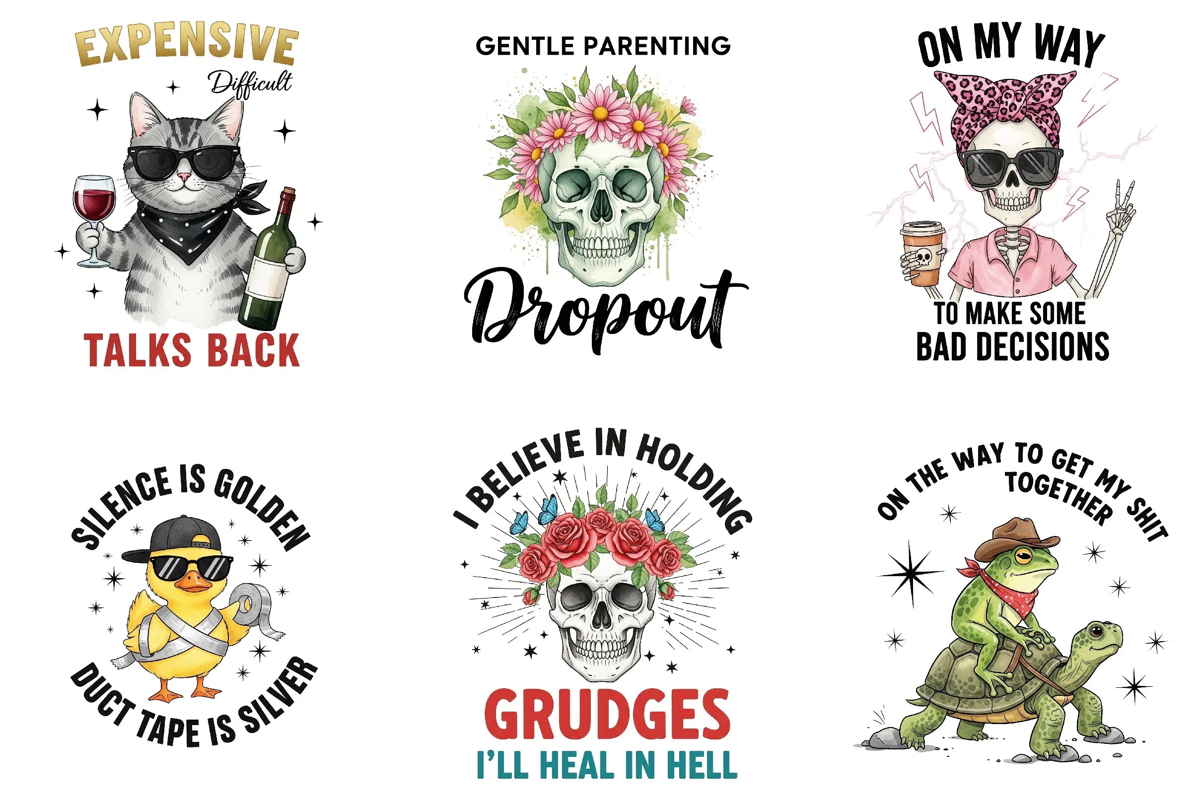 Funny Sarcastic Quotes Clipart Bundle - CraftNest - Digital Crafting and Art