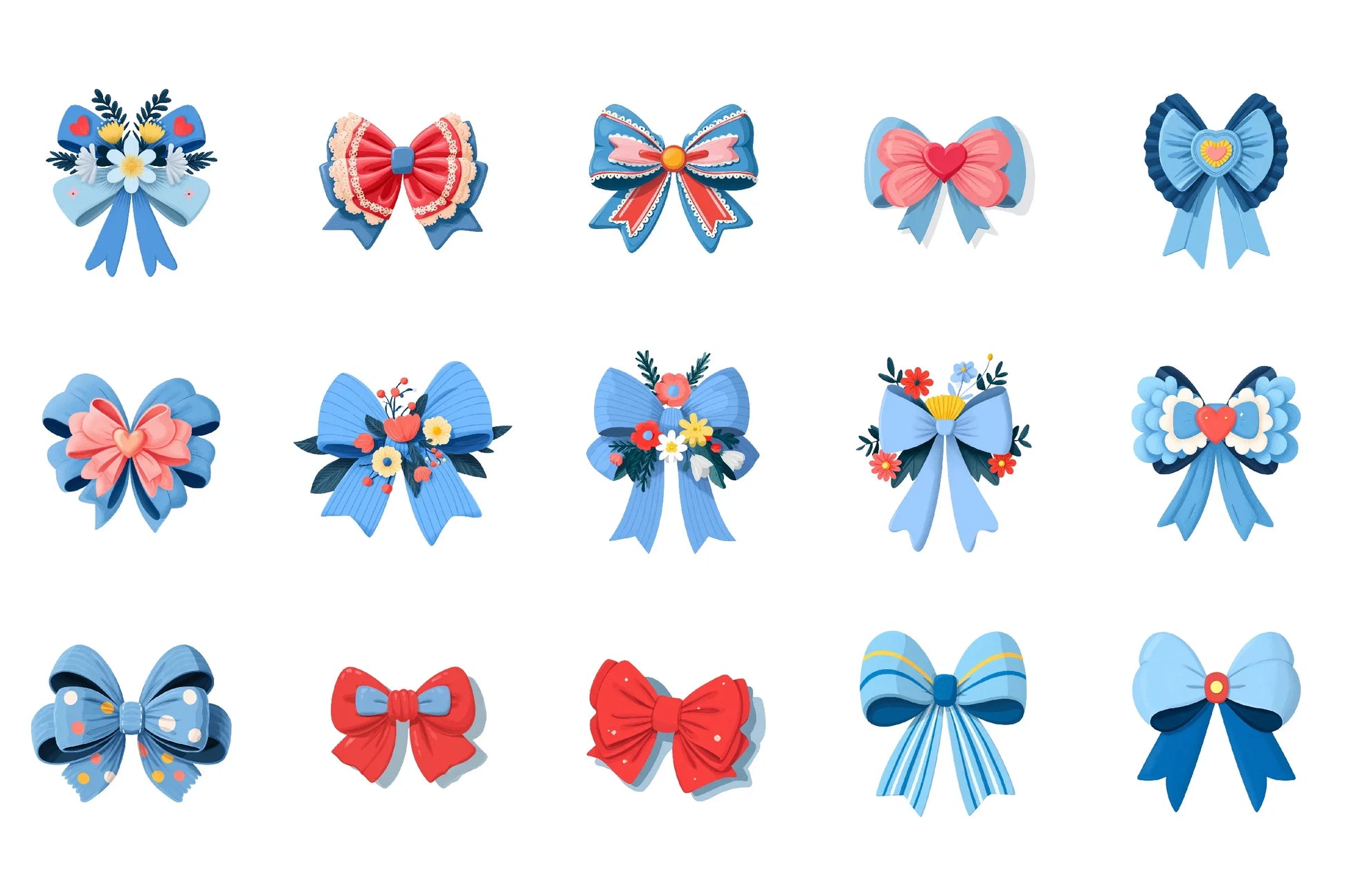 Valentine Bow Clipart Bundle - CraftNest - Digital Crafting and Art