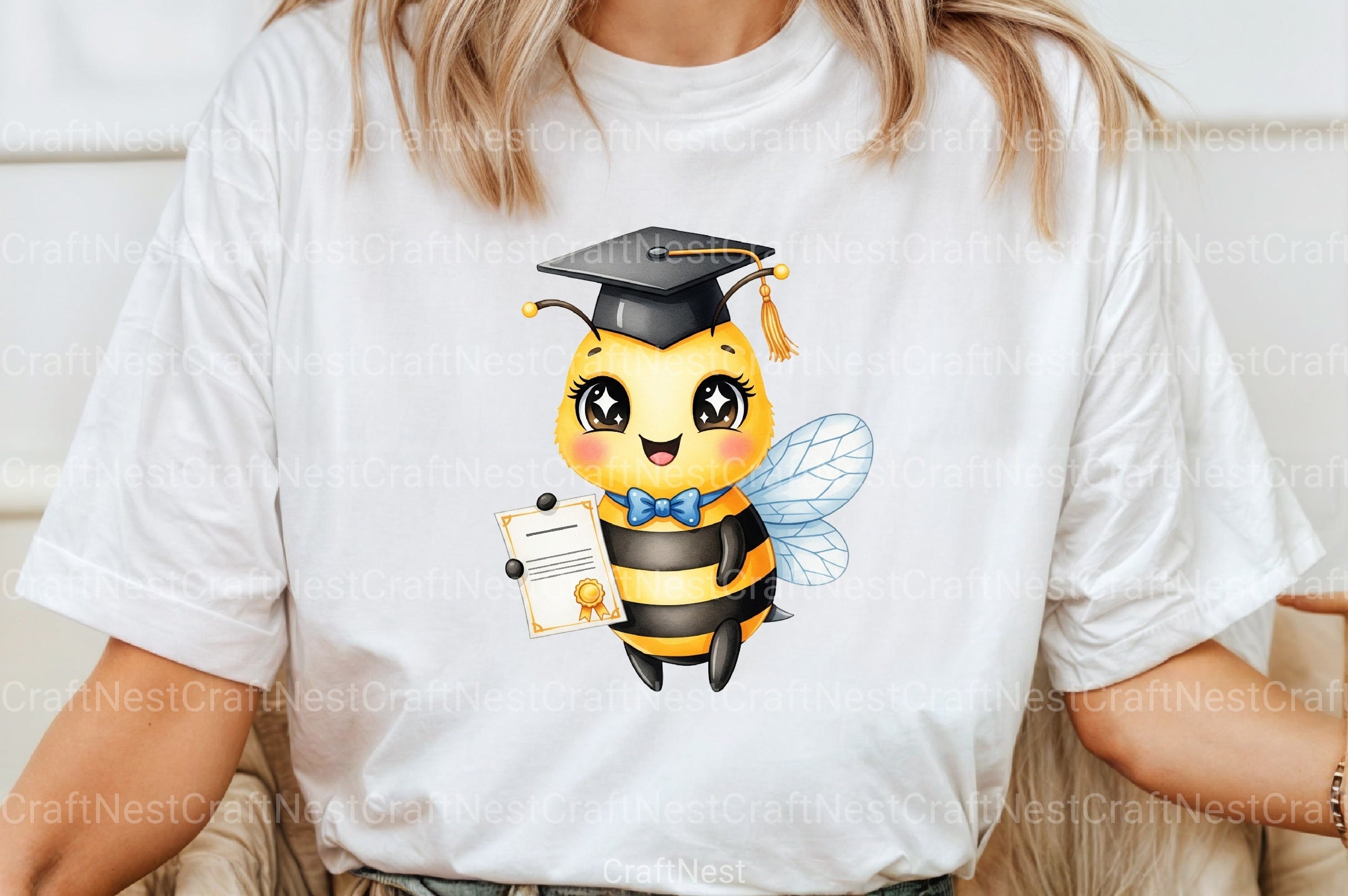 Back to School Bee Clipart Bundle 6 - CraftNest - Digital Crafting and Art