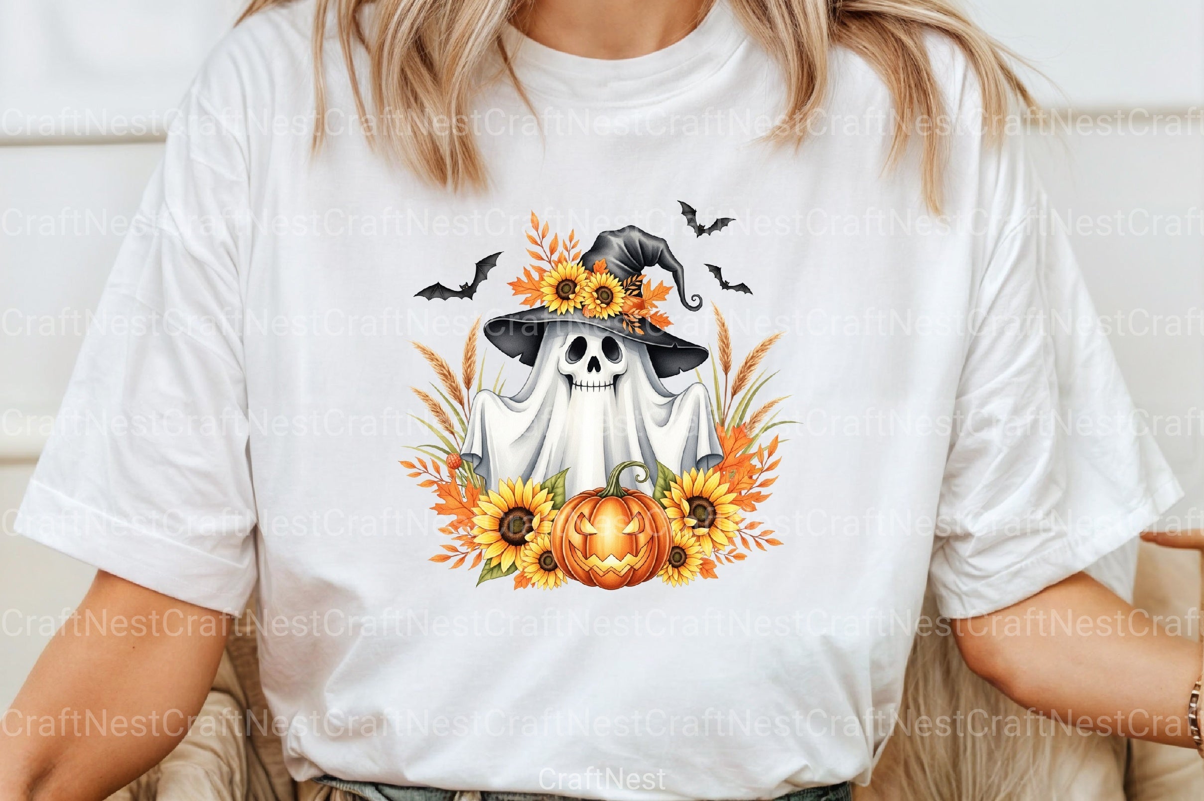 Funny Halloween Ghost Clipart Bundle 1 - CraftNest - Digital Crafting and Art