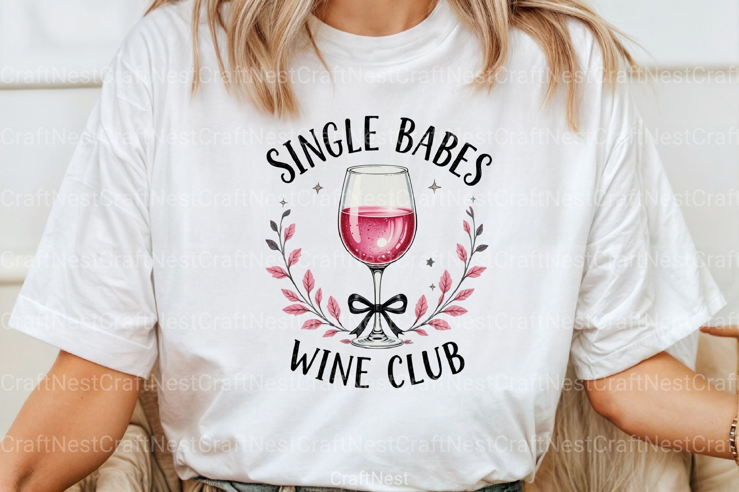 Single Babes Wine Club Clipart Bundle - CraftNest - Digital Crafting and Art