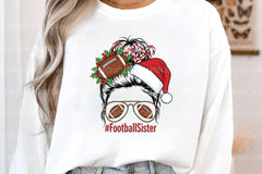 Football Sister Christmas Clipart Bundle - CraftNest - Digital Crafting and Art