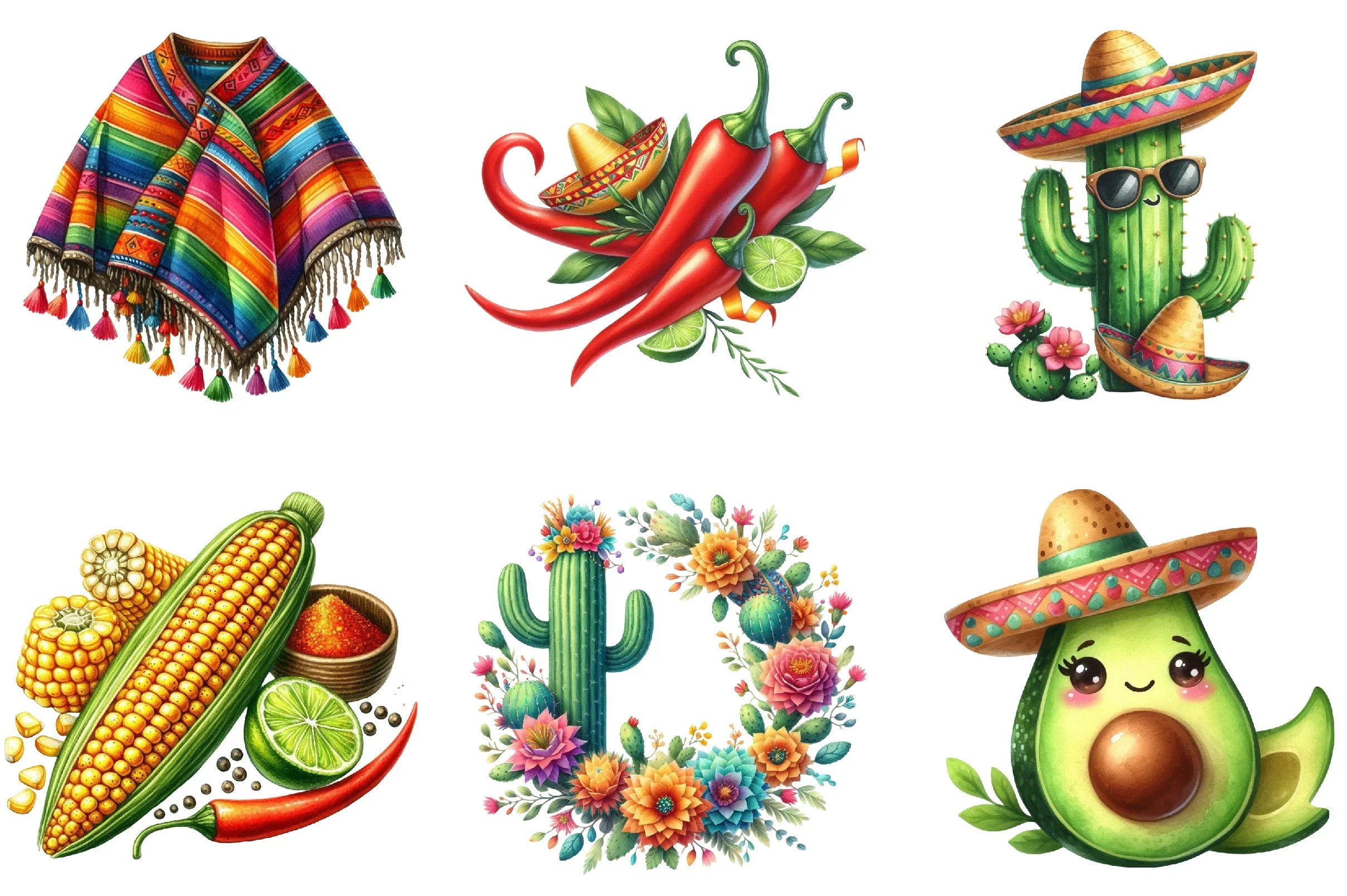 Cinco De Mayo Clipart Bundle - CraftNest - Digital Crafting and Art