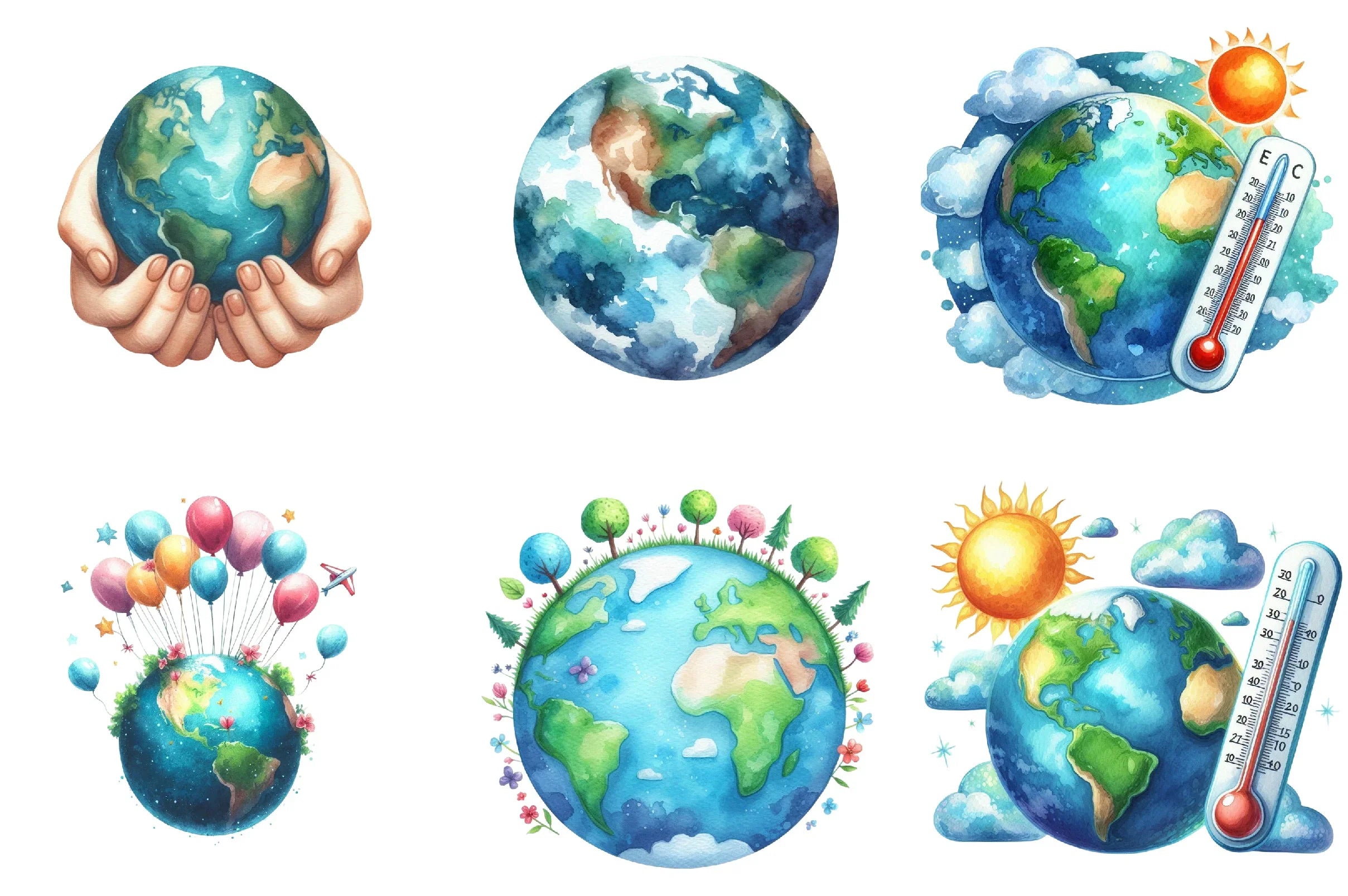 Earth Free Clipart Bundle - CraftNest - Digital Crafting and Art