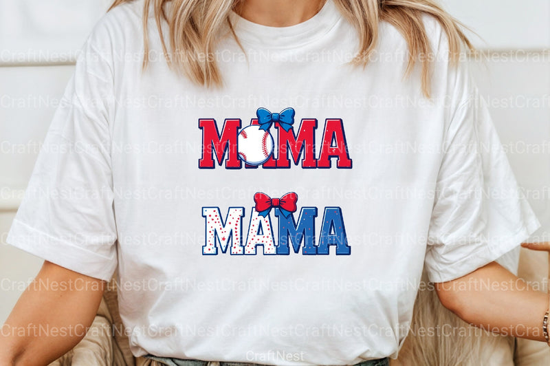 Baseball Mama Coquette Bow Clipart Bundle 2 - CraftNest - Digital Crafting and Art