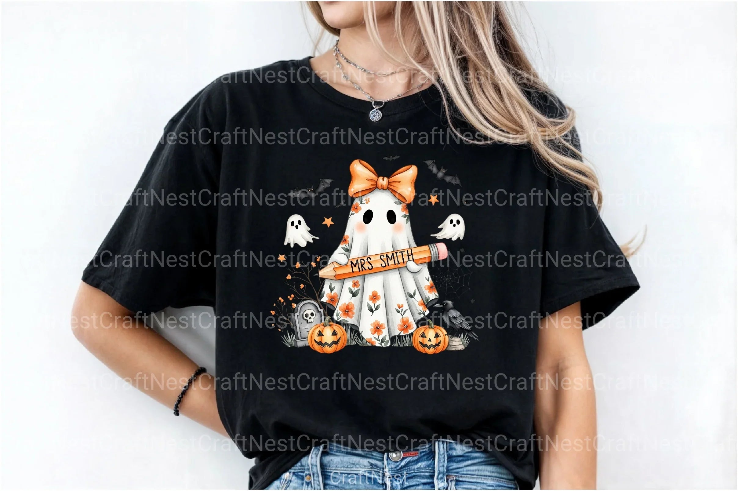 Floral Teacher Halloween Clipart Bundle - CraftNest - Digital Crafting and Art