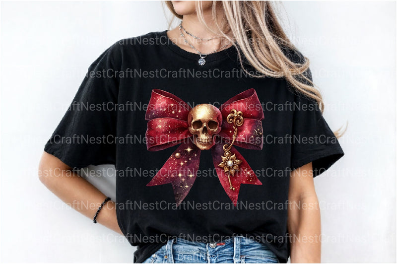 Halloween Coquette Bow Clipart Bundle 9 - CraftNest - Digital Crafting and Art