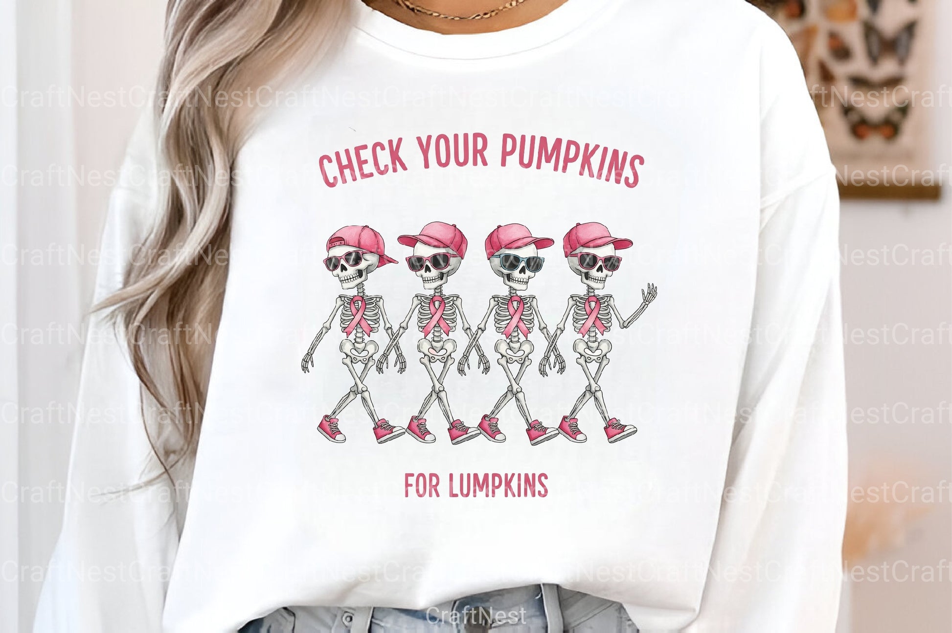 Halloween Breast Cancer Clipart Bundle 8 - CraftNest - Digital Crafting and Art