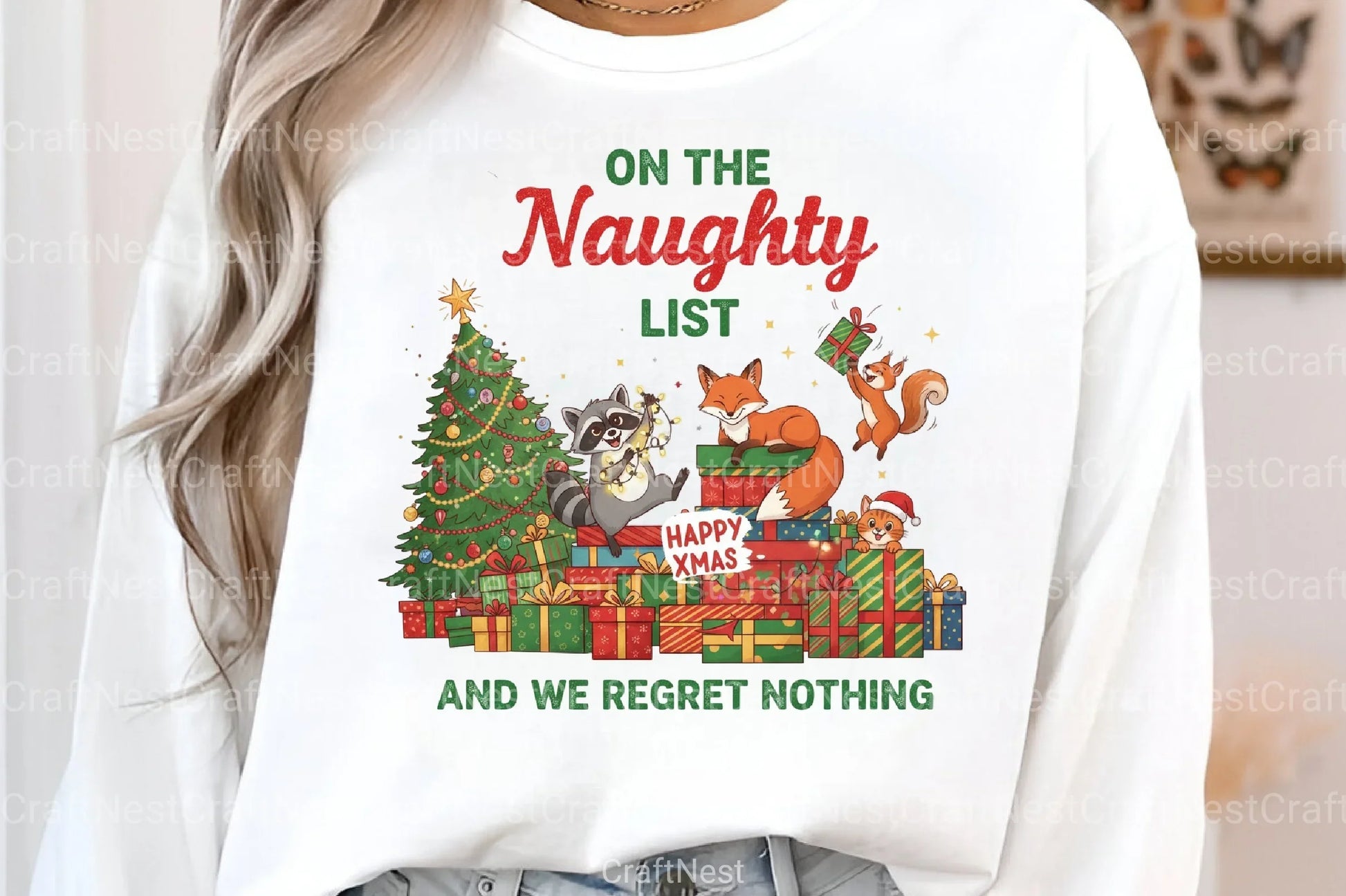 Retro Christmas Clipart Bundle: On The Naughty List - CraftNest - Digital Crafting and Art