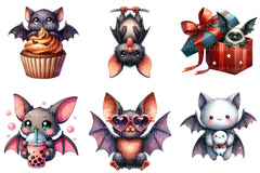 Quirky Bat Clipart Bundle - CraftNest - Digital Crafting and Art