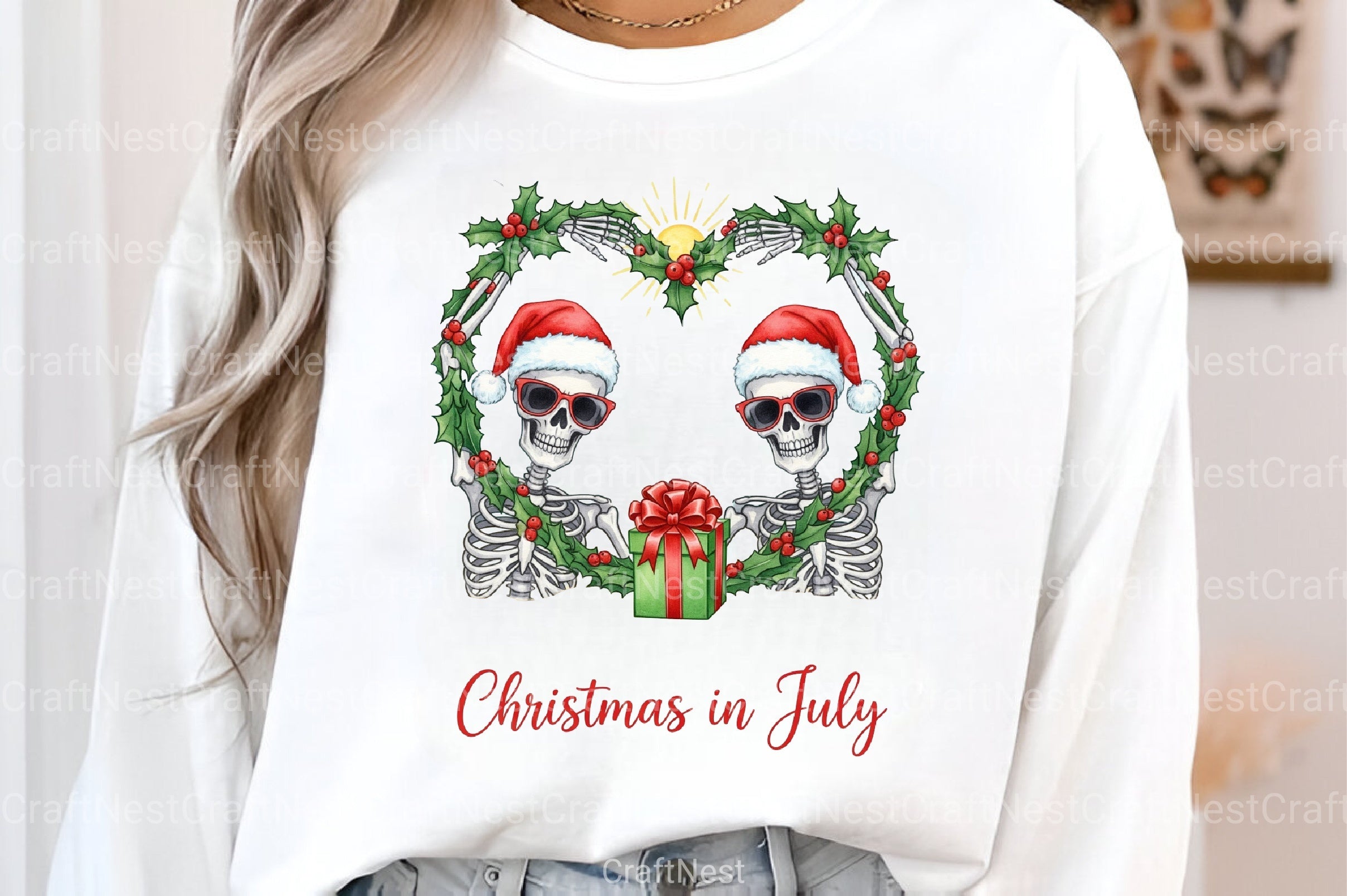 Christmas in July Funny Clipart Bundle 2 - CraftNest - Digital Crafting and Art