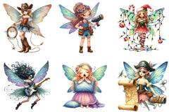 Quirky Funny Fairy Clipart Bundle - CraftNest - Digital Crafting and Art