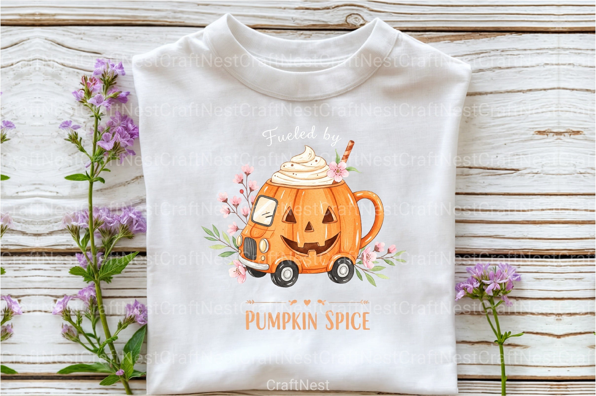 Fueled by Pumpkin Spice Clipart Bundle 4 - CraftNest - Digital Crafting and Art