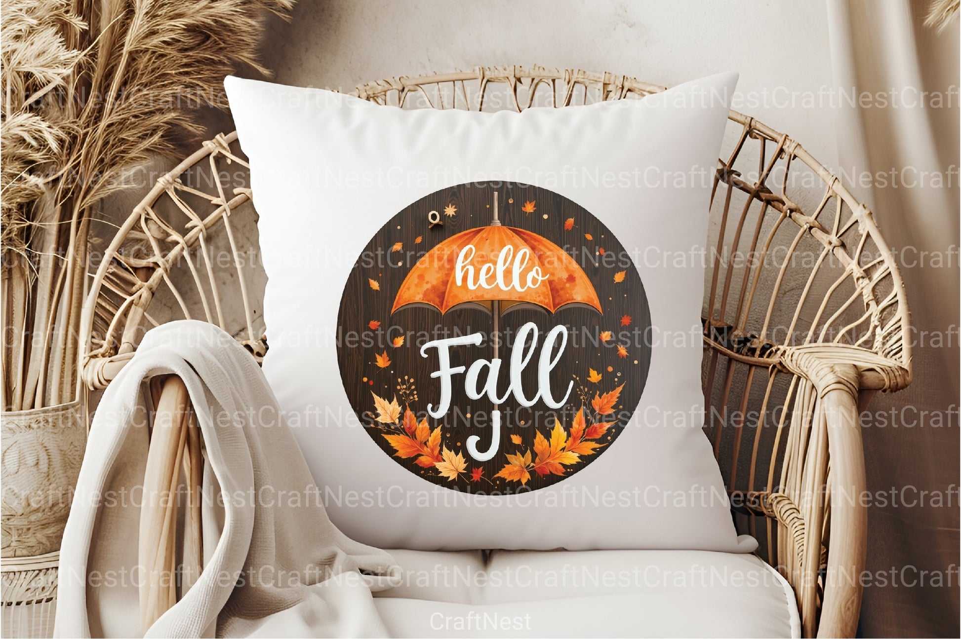 Hello Fall Umbrella Clipart Bundle 4 - CraftNest - Digital Crafting and Art