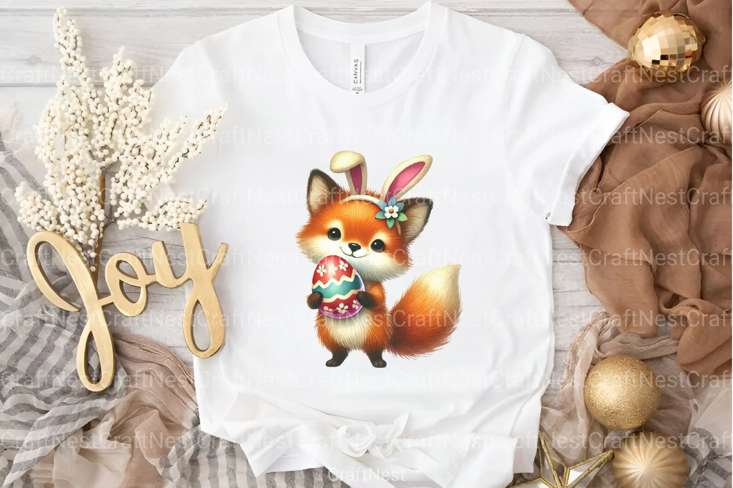 Easter Fox Clipart Bundle 55 - CraftNest - Digital Crafting and Art