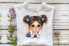 Quirky Surprised Girl Clipart Bundle - CraftNest - Digital Crafting and Art