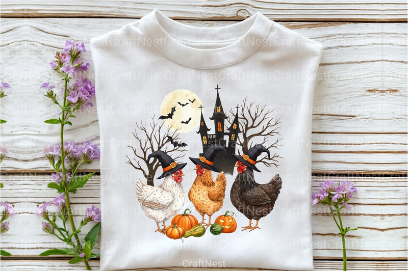 Spooky Chickens Halloween Clipart Bundle - CraftNest - Digital Crafting and Art