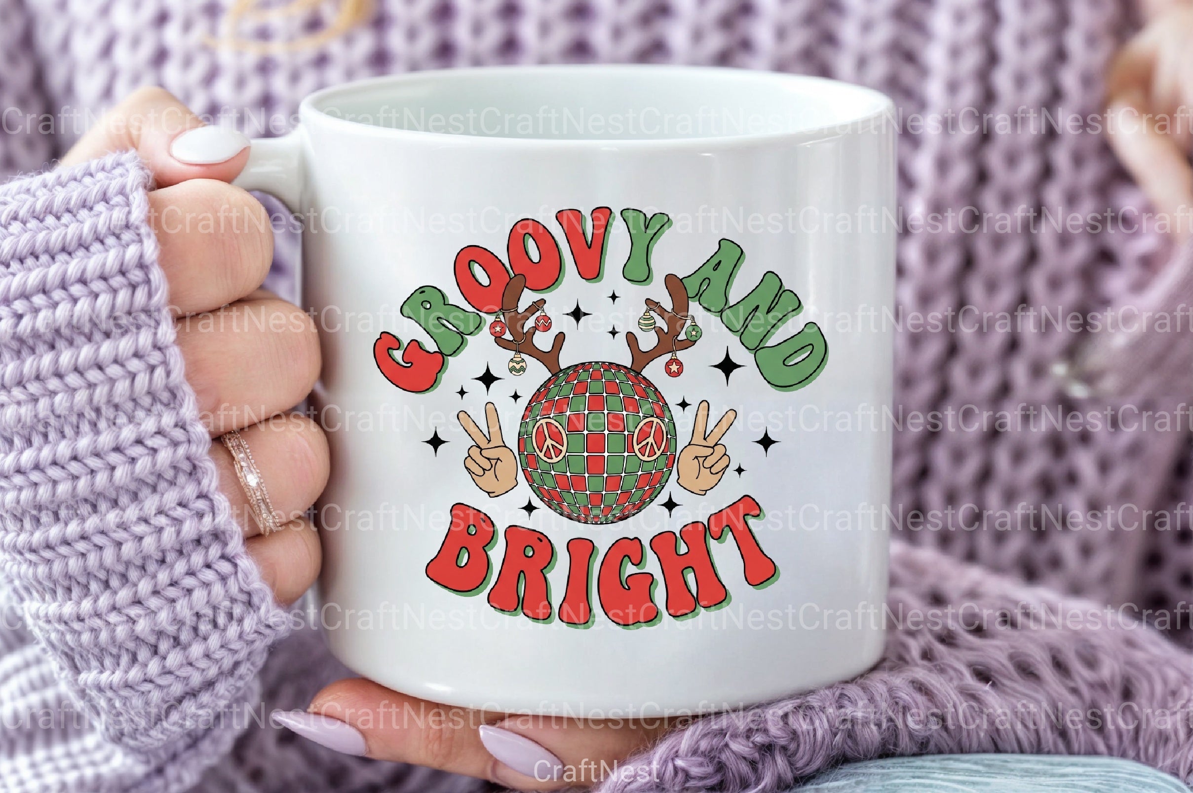 Groovy Christmas Clipart Bundle - CraftNest - Digital Crafting and Art