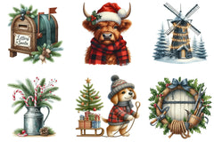 Christmas Farm Clipart Bundle - CraftNest - Digital Crafting and Art