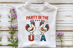 Patriotic Rooster Clipart Bundle - Party in the USA - CraftNest - Digital Crafting and Art