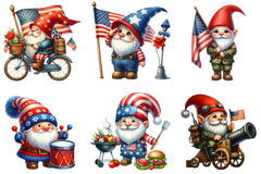 Memorial Day Gnomes Clipart Bundle - CraftNest - Digital Crafting and Art