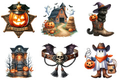 Western Halloween Clipart Bundle - CraftNest - Digital Crafting and Art