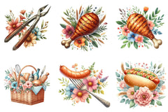 Summer Barbecue Day Clipart Bundle - CraftNest - Digital Crafting and Art
