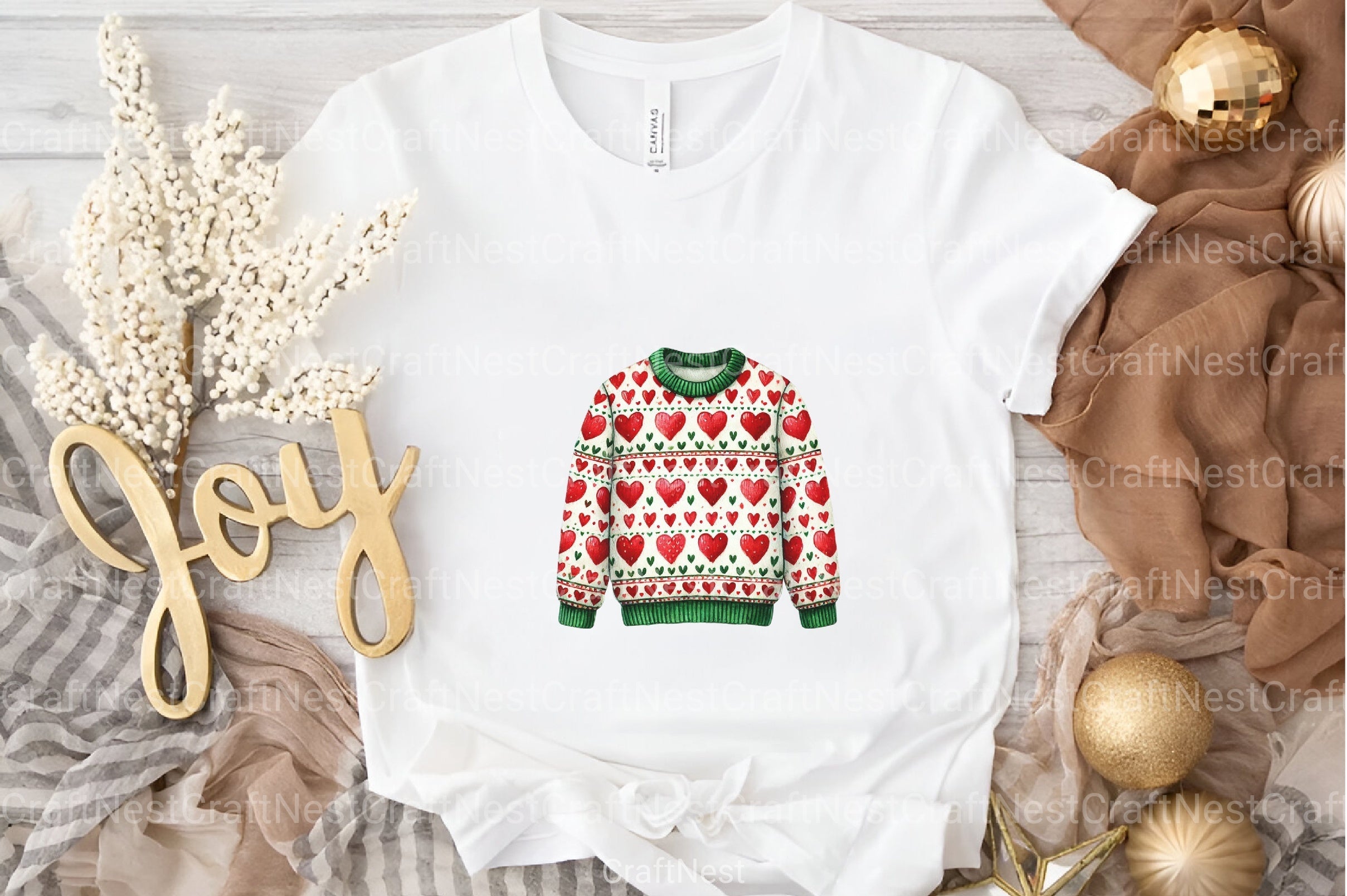 Valentine Sweater Clipart Bundle - CraftNest - Digital Crafting and Art